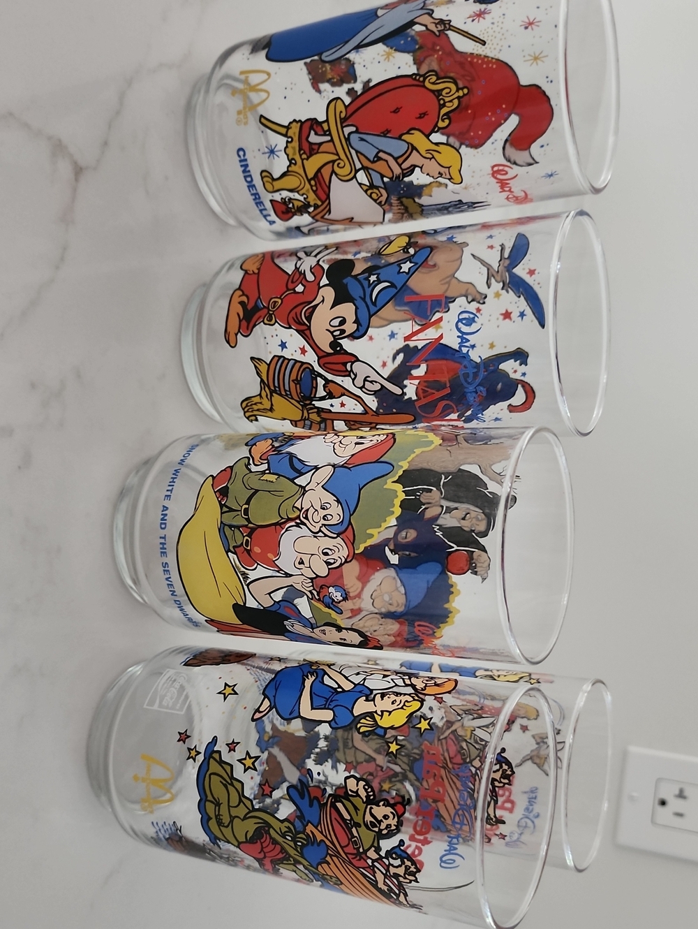1980-1981 Glassware with Disney Characters